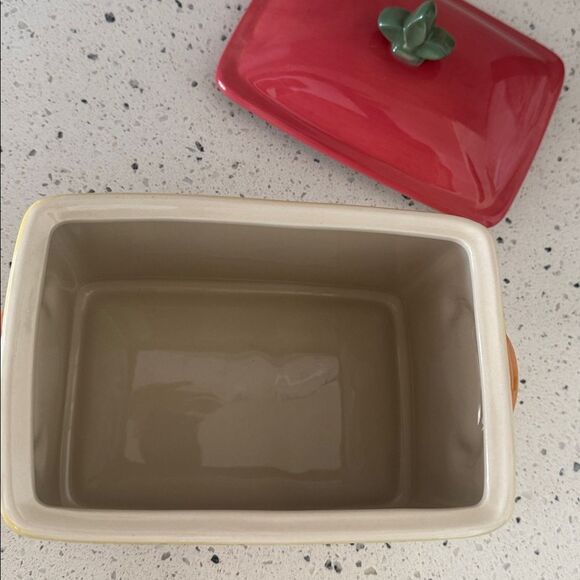 Pfaltzgraff Pistoulet Collection Ceramic Kitchen Keeper Bread box/Recipe Holder - Picture 11 of 12